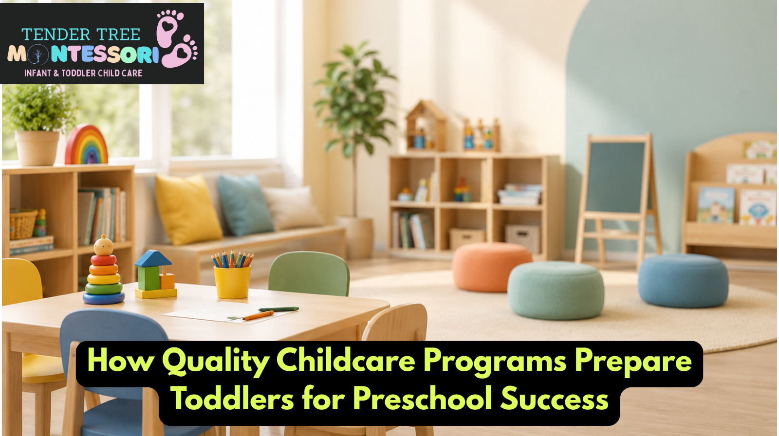 Toddlers learning and playing at a quality childcare center in Fort McMurray preparing for preschool success
